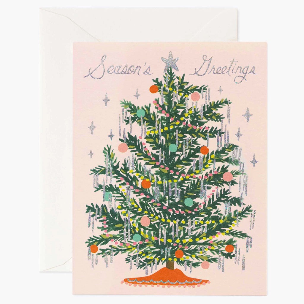 Tinsel Tree Holiday Card