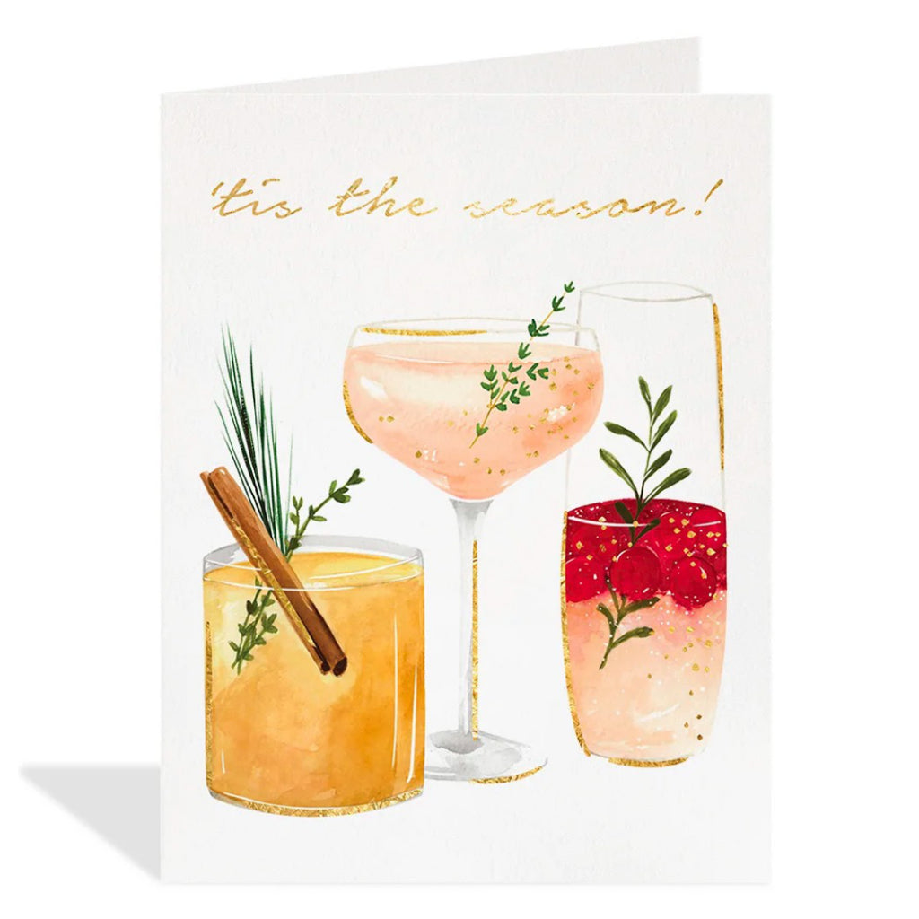 Tis The Season Cocktails Card