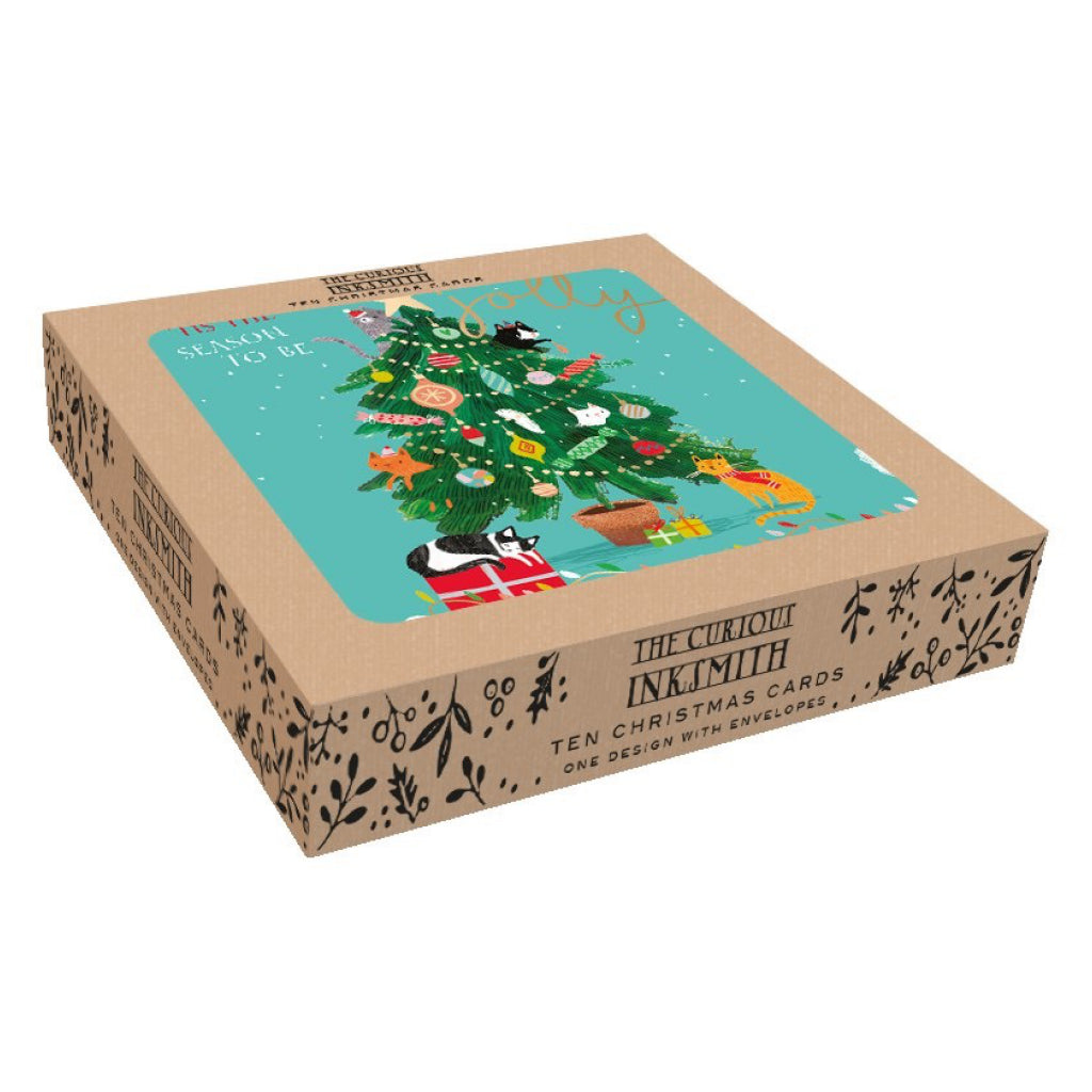 Tis The Season To Be Jolly Boxed Christmas Cards Packaging