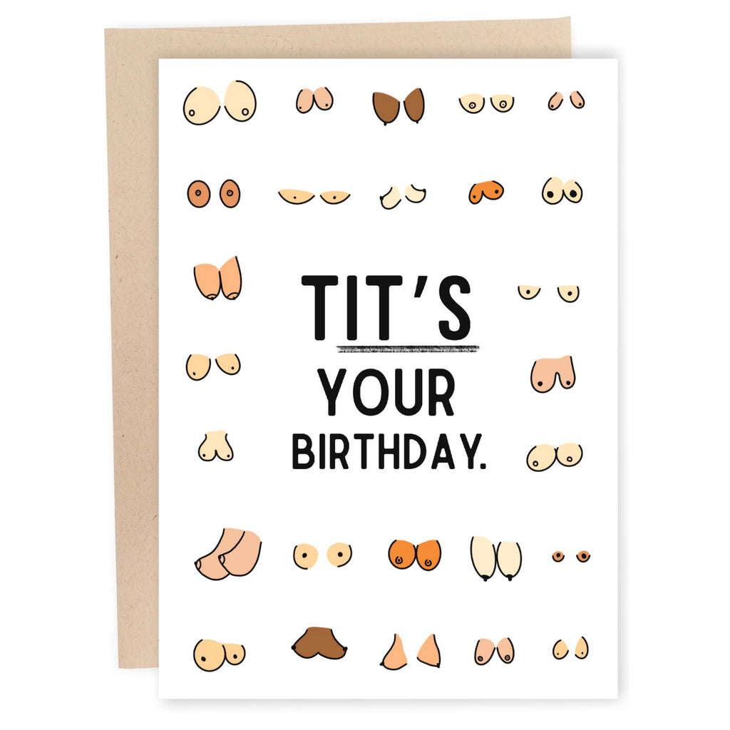 Tits Your Birthday Boobs Card