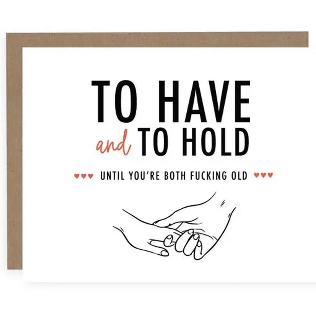 To Have and To Hold Wedding Card | Pretty By Her – Outer Layer