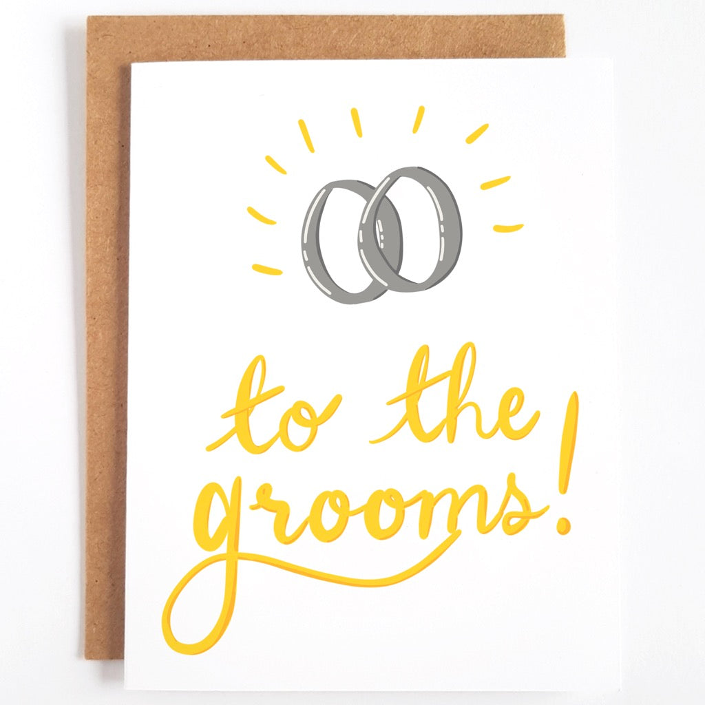 To The Grooms Rings Card