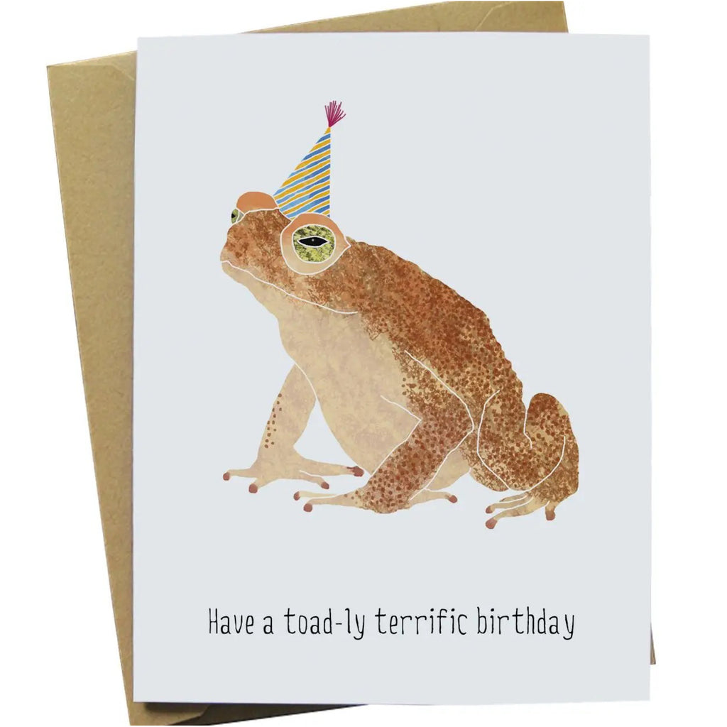 Toad Birthday Card.