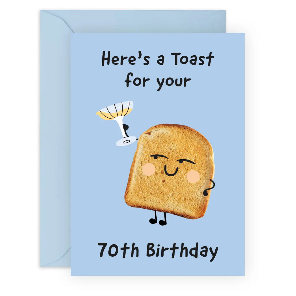 Toast For Your 70th Birthday Card.
