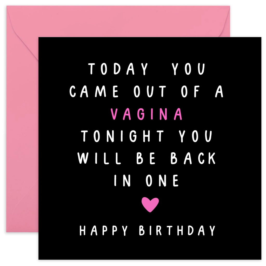 Today/Tonight Vagina Card.