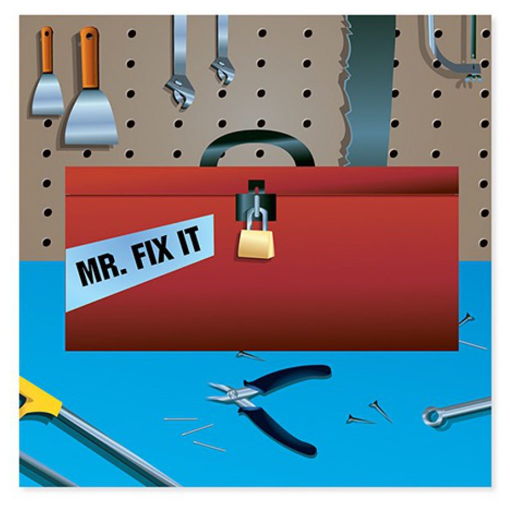 Tool Box Fathers Day Pop-Up Card Front