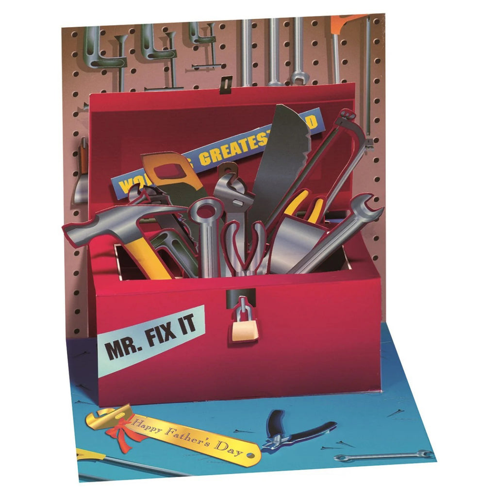 Tool Box Fathers Day Pop-Up Card