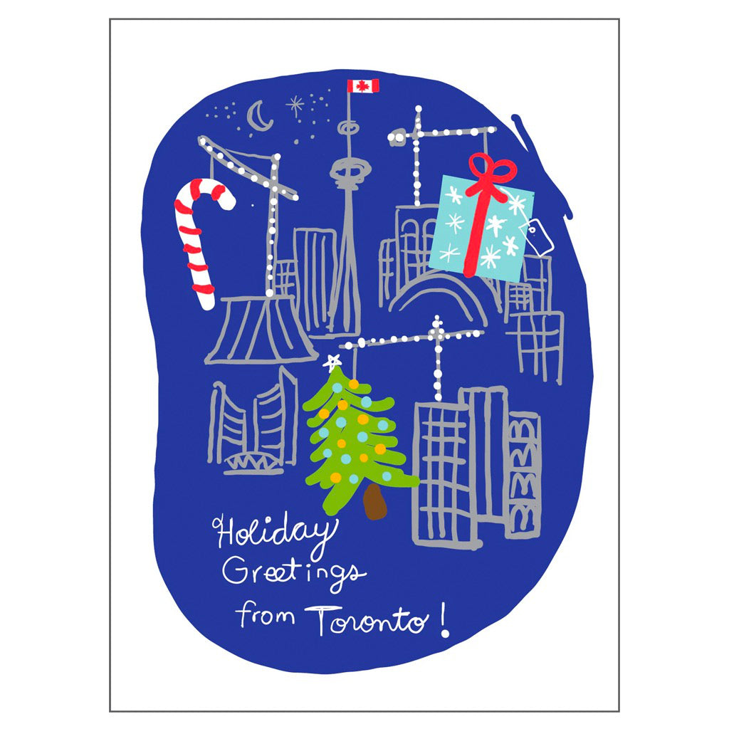 Toronto Cranes Christmas Card.