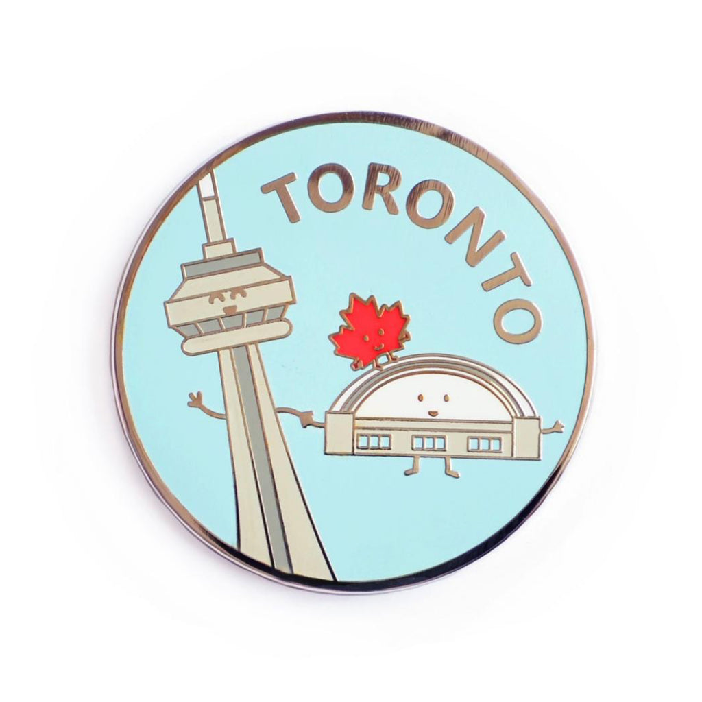 Toronto Pin Toronto Enamel Pin by Queenie's Cards – Outer Layer
