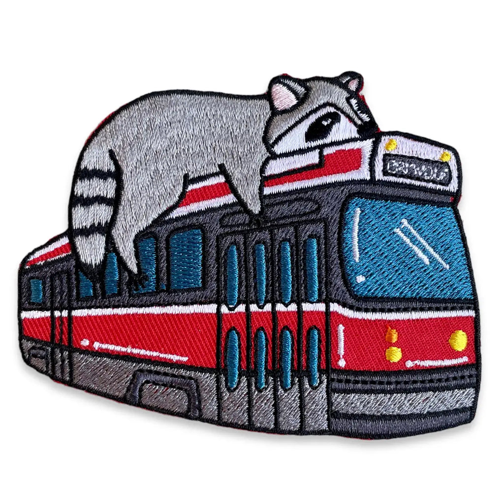 Toronto Raccoon Streetcar Patch.