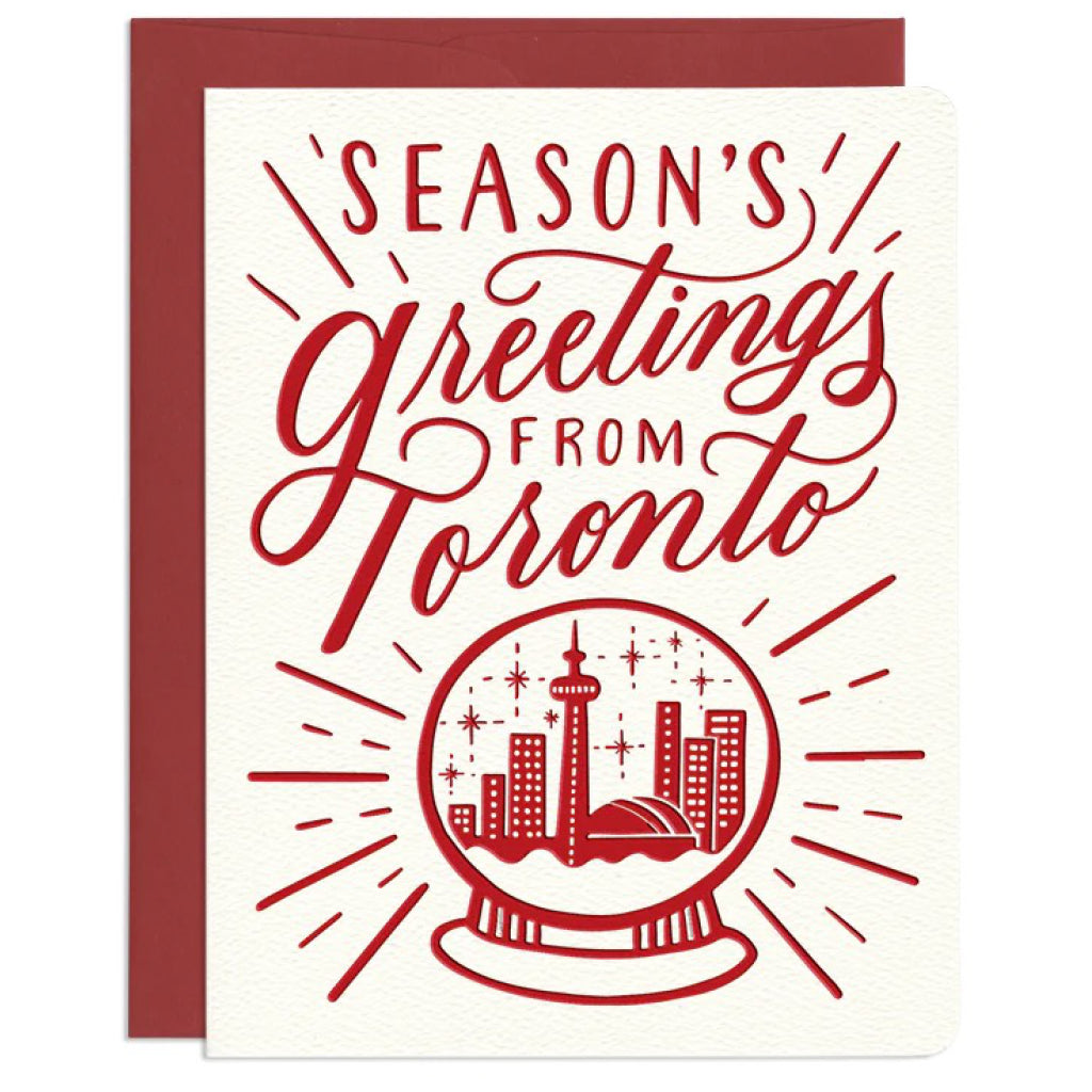 Toronto Snowglobe Holiday Card.