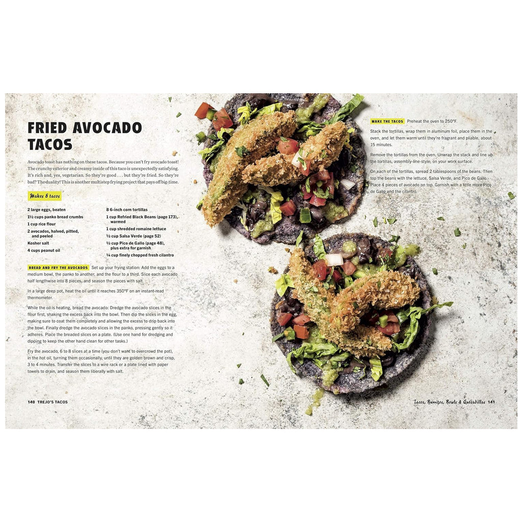 Trejo's Tacos fried avocado tacos recipe.