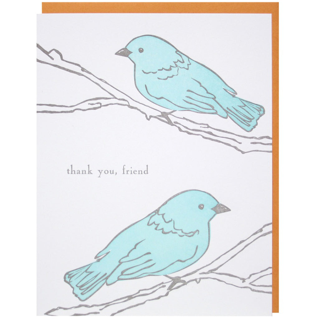 Two Birds on Branch Card