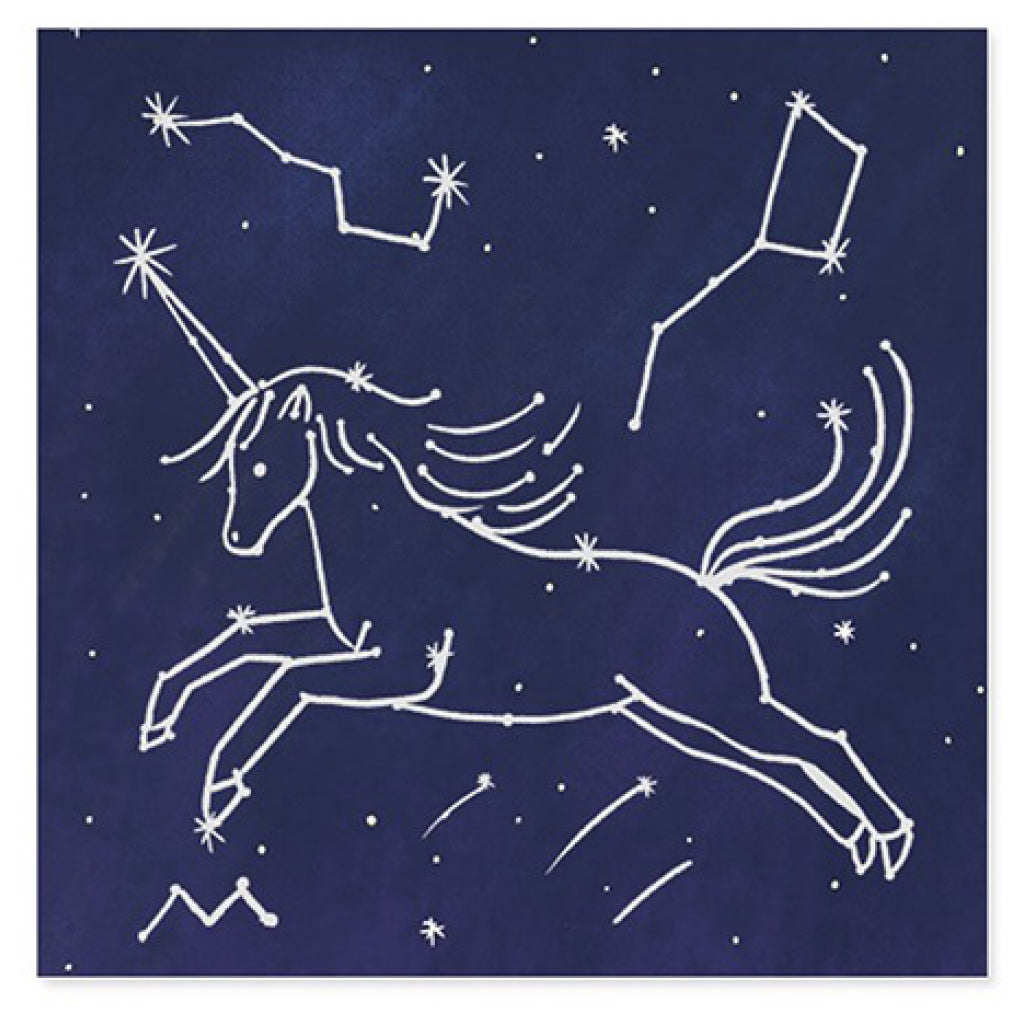 Unicorn Constellation Pop-Up Birthday Card Front