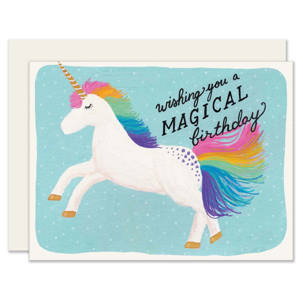Unicorn Magical Birthday Card