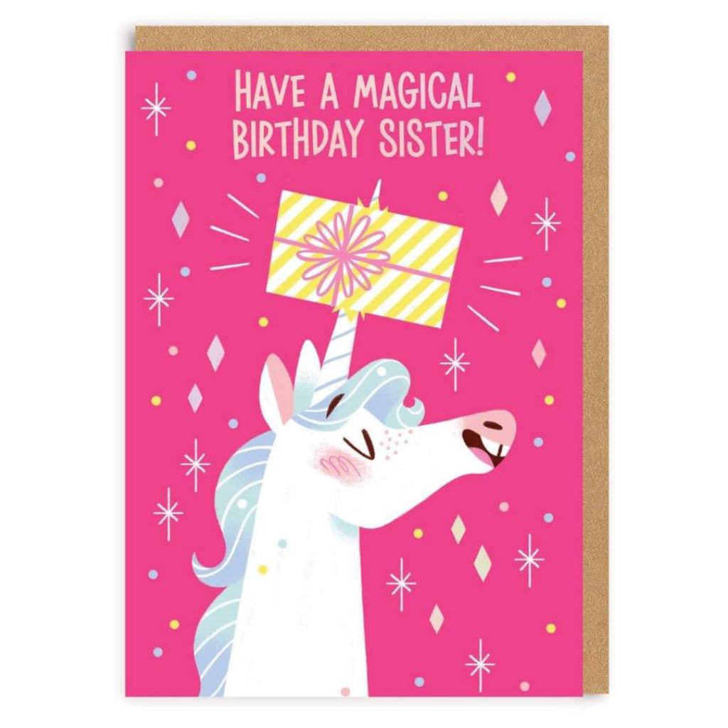 Unicorn Sister Birthday Card