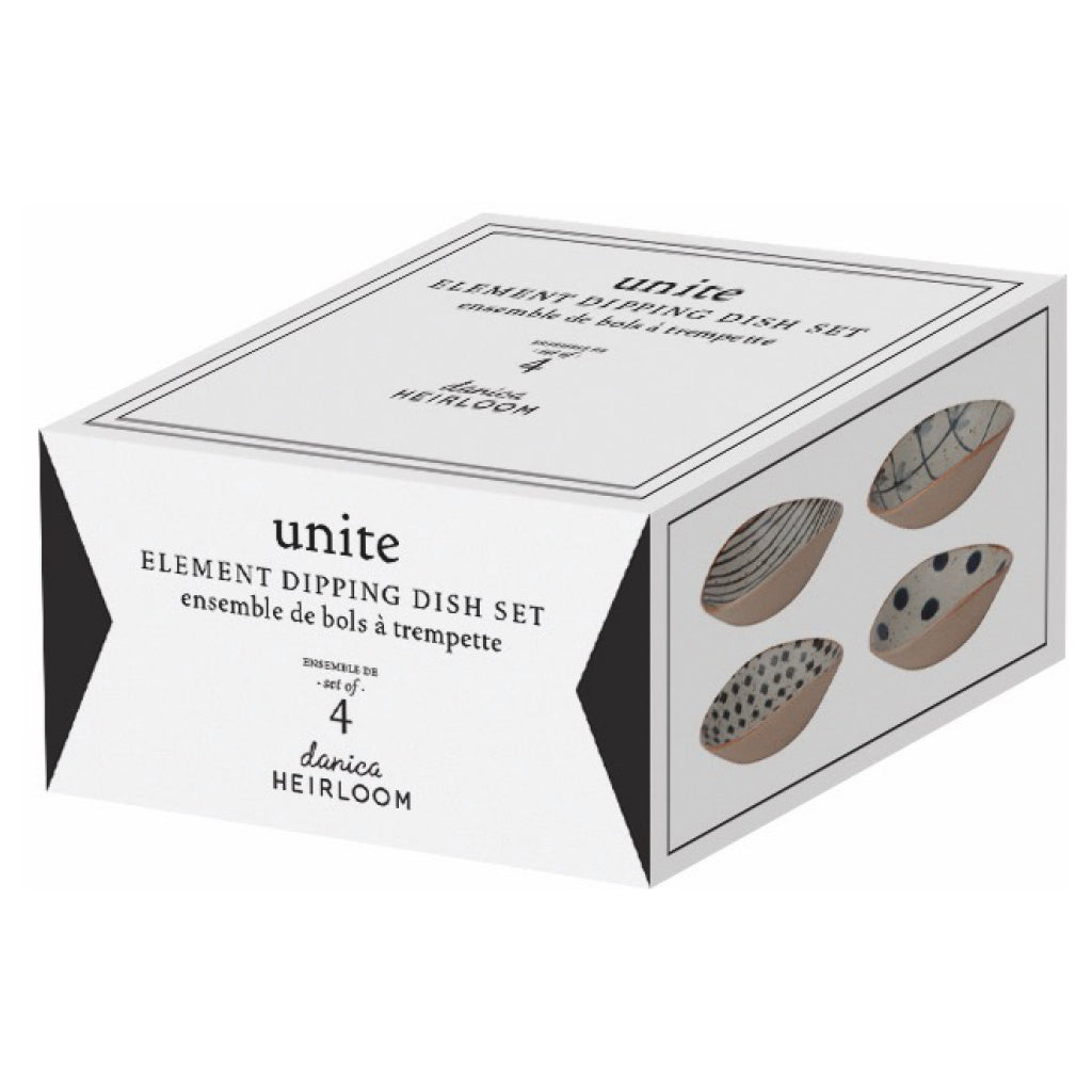 Unite Element Dipping Dishes Set of 4 Packaging
