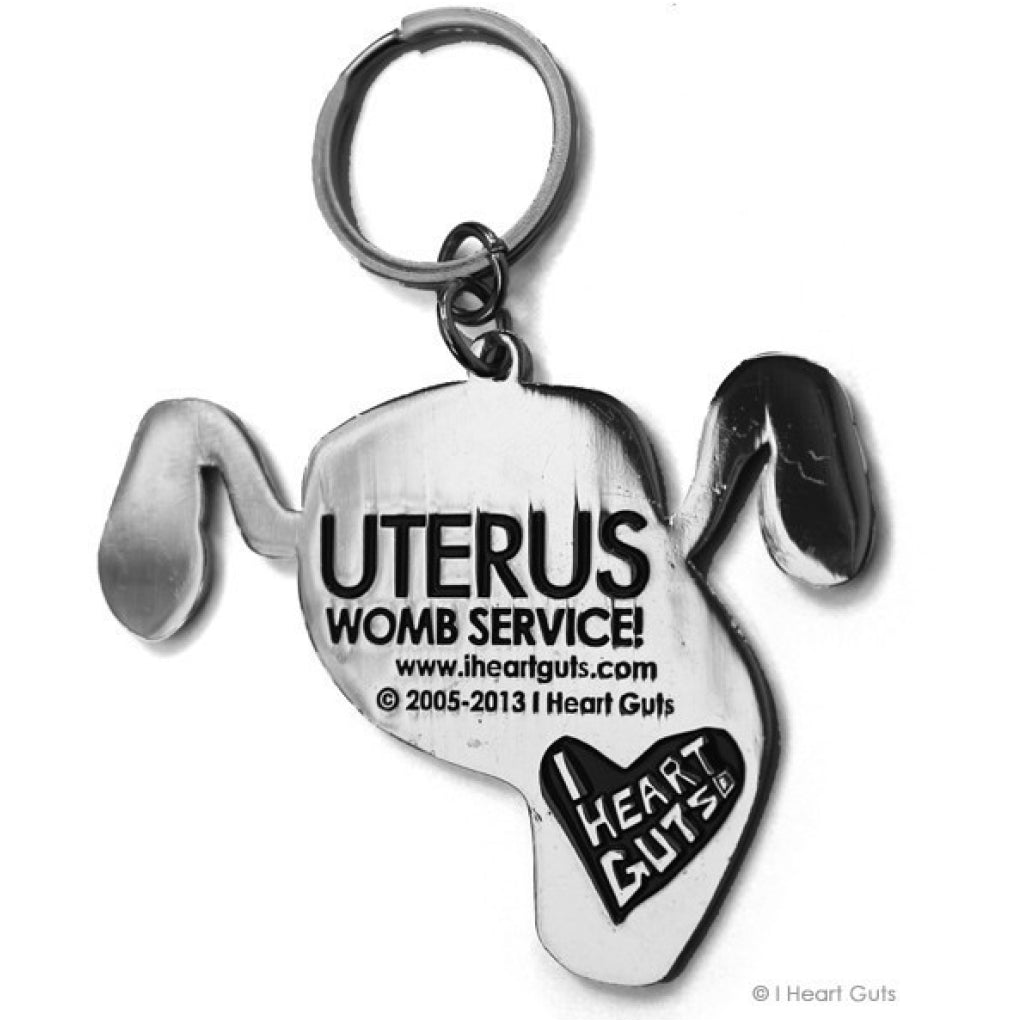 Uterus Key Chain back