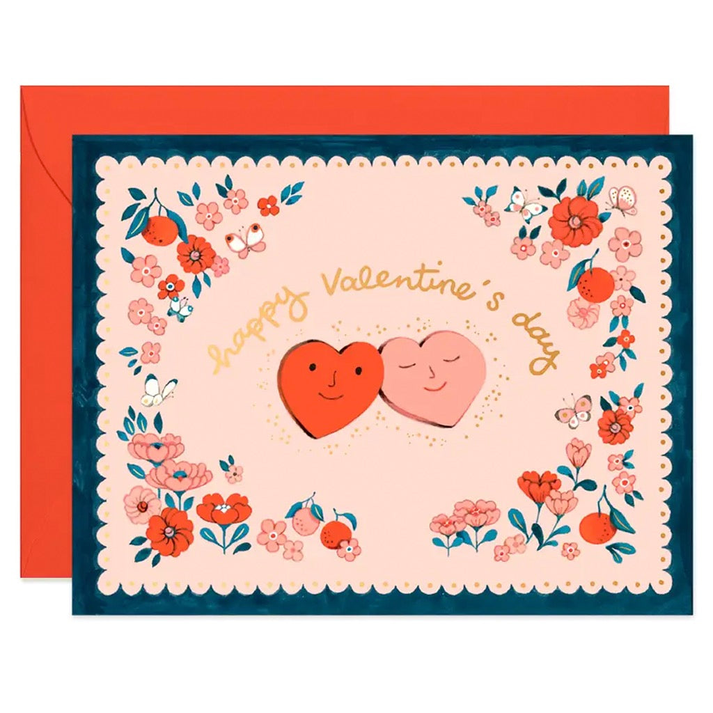 Valentine Hearts Card.