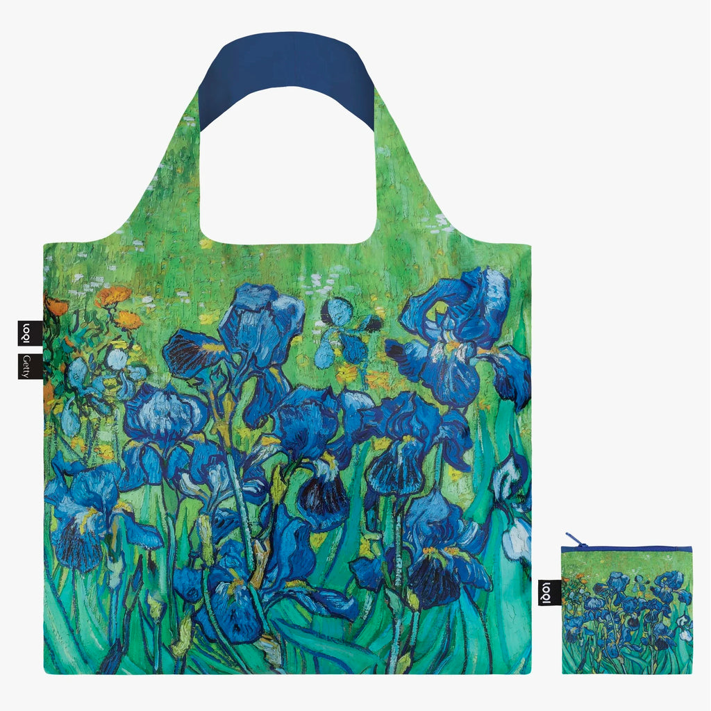 Van Gogh Irises Tote Bag with pouch.