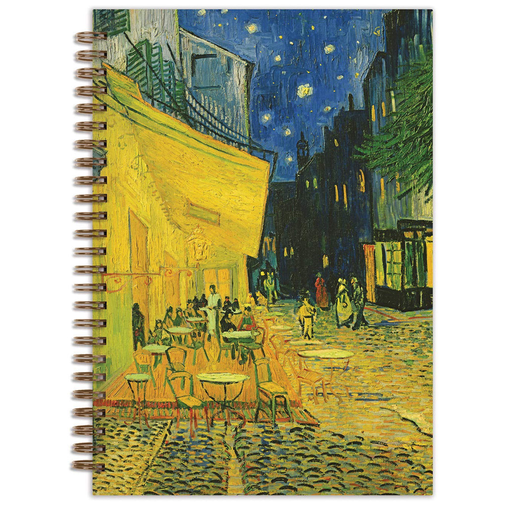 Van Gogh Terrace at Night Wire-O Journal.