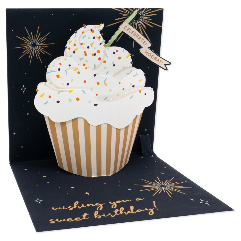 Vanilla Cupcake Pop-Up Birthday Card