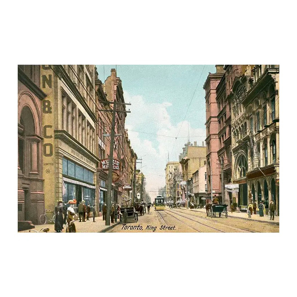 Vintage King Street, Toronto Postcard.