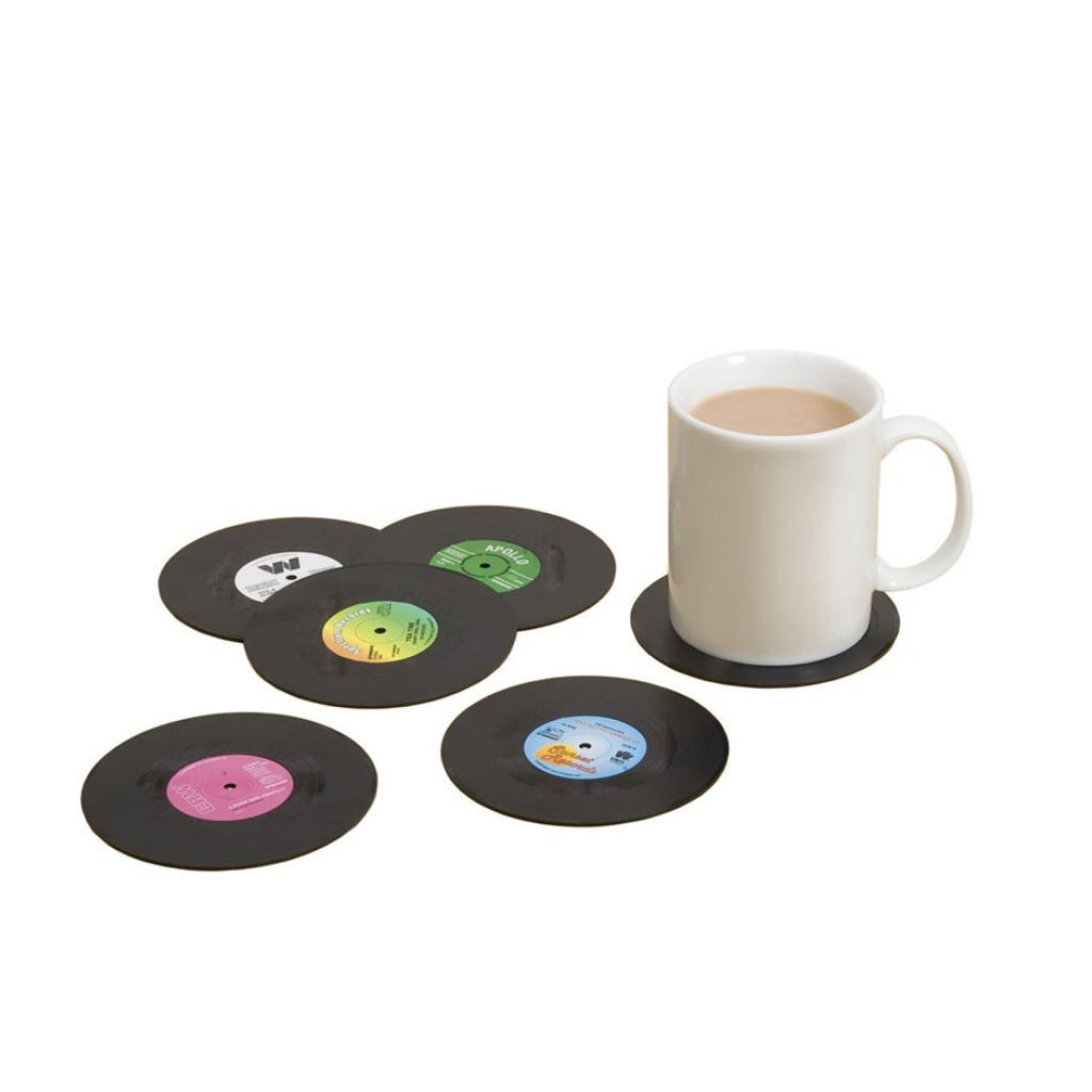 Vinyl Record Coasters Lifestyle