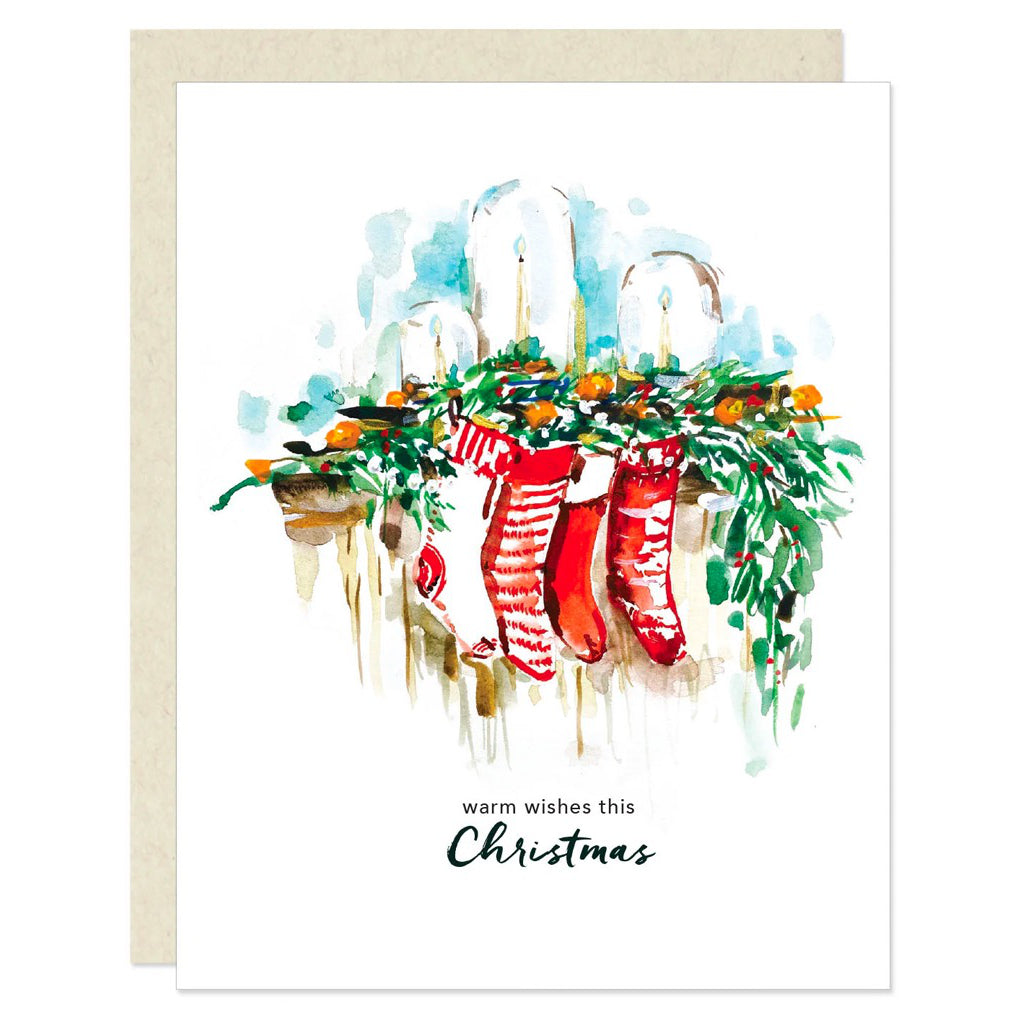 Warm Wishes Stockings Card.