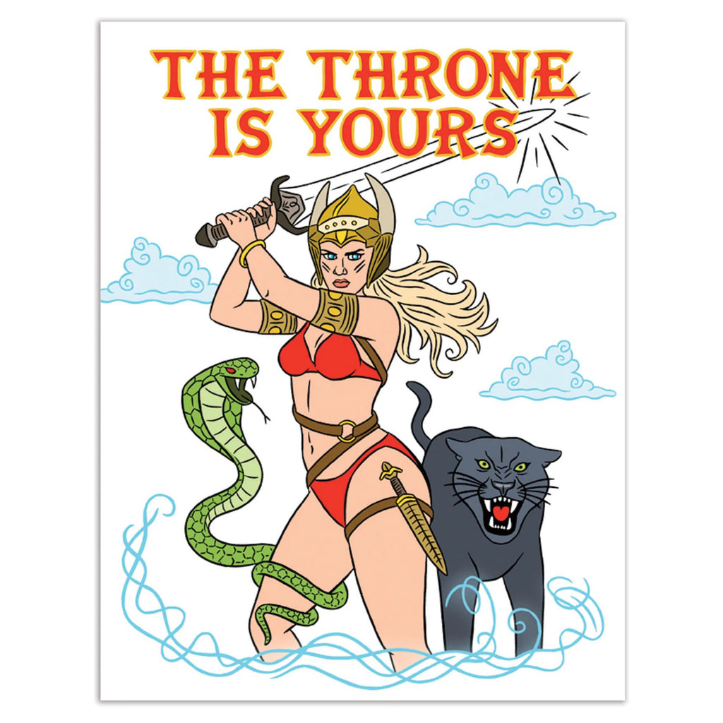 Warrior Princess The Throne is Yours Card.