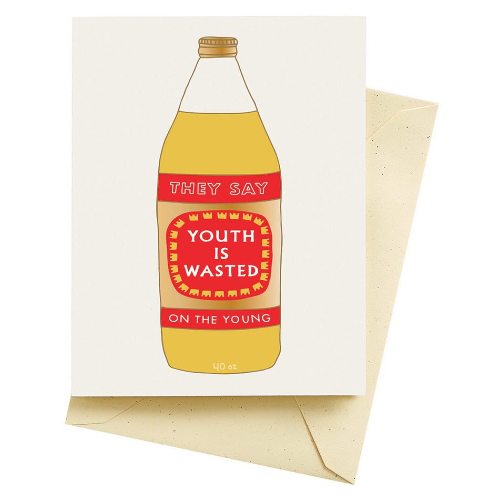 Wasted Youth Birthday Card | Seltzer Goods – Outer Layer