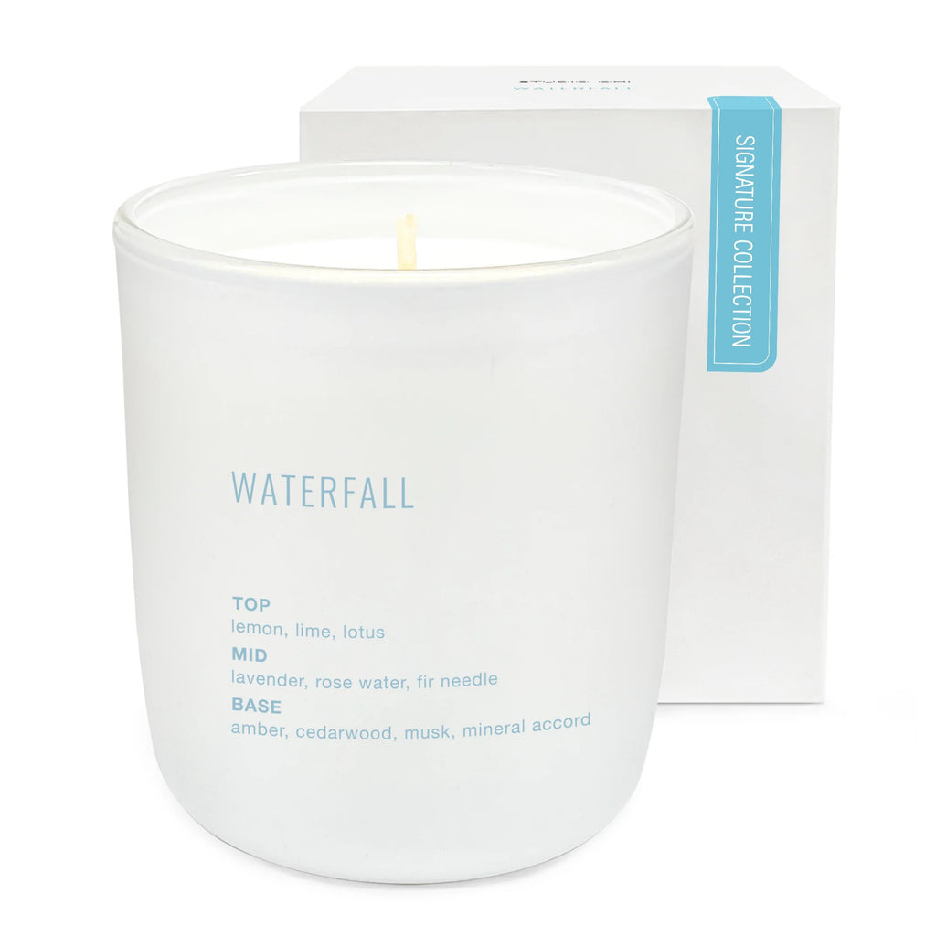Waterfall Signature Collection Candle with box.