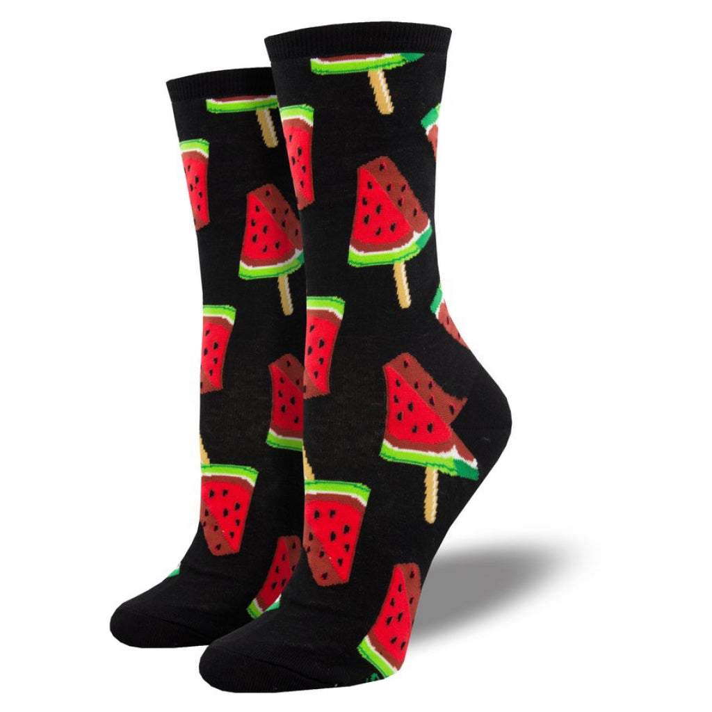 Watermelon Pops Socks Black