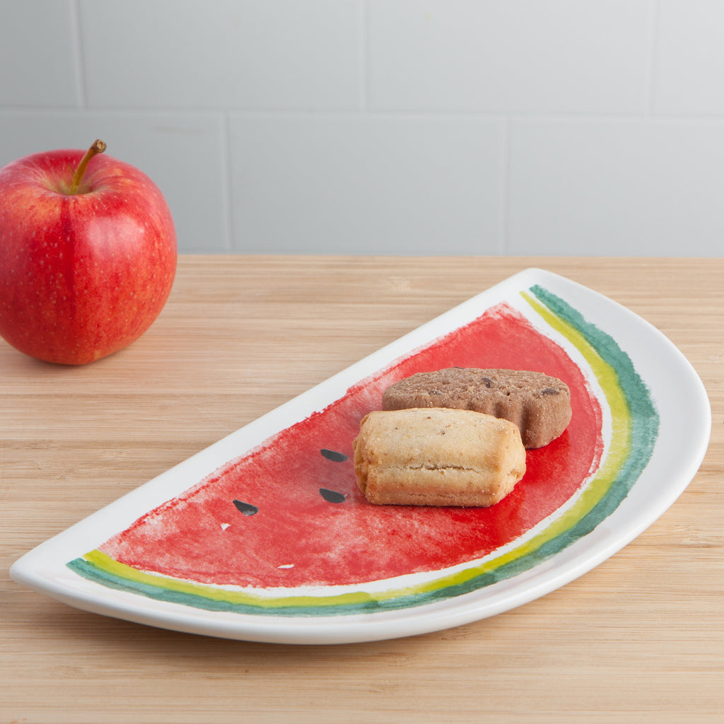 Watermelon Shaped Dish on table
