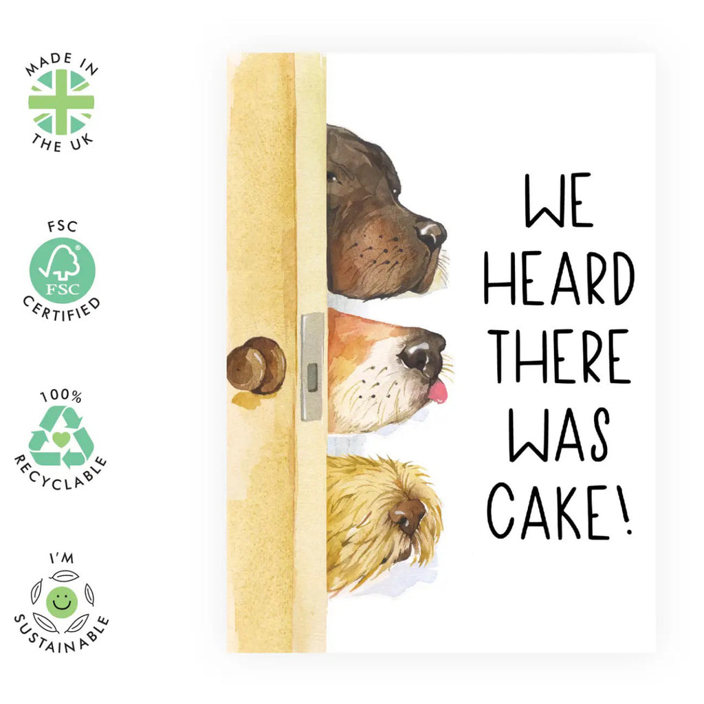 We Heard There Was Cake Dogs Card specs.