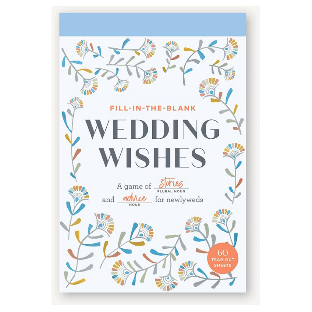 Wedding Wishes Fill In Notebook