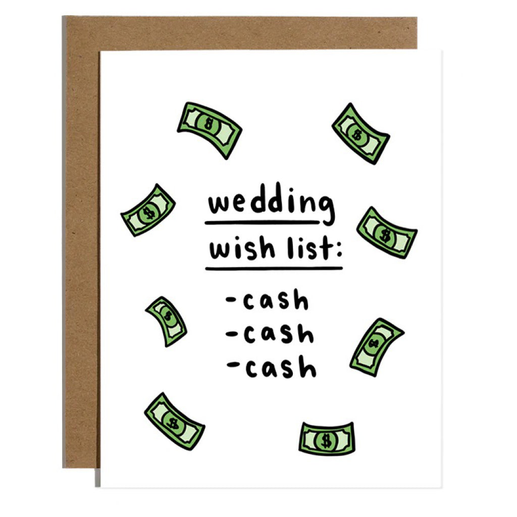 Wedding Wishlist Card.