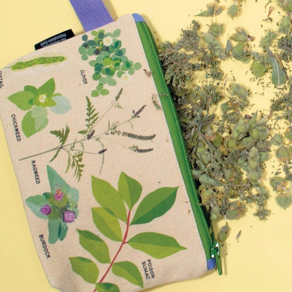 Weed Zipper Bag on surface.