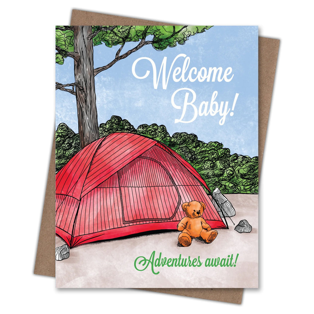 Welcome Baby Tent Card