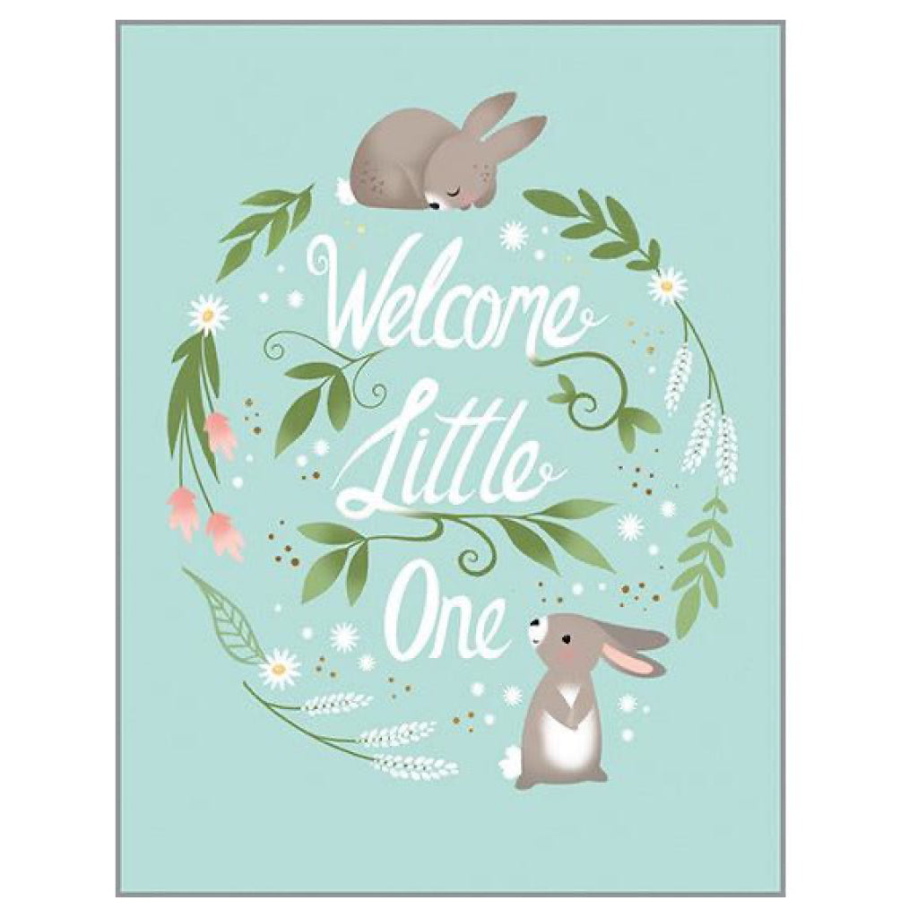 Welcome Little One Bunnies Card