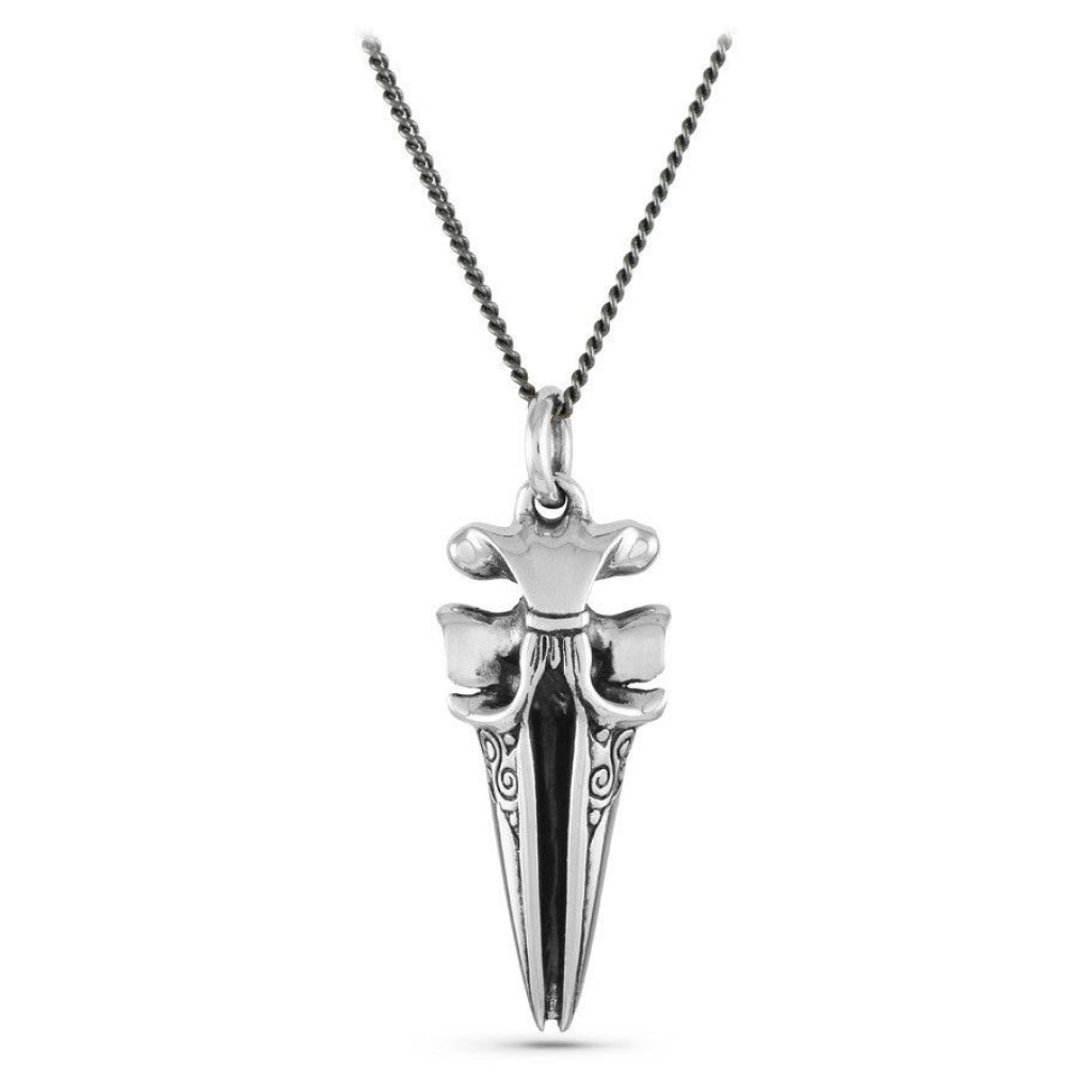 Whale Skull Necklace Silver