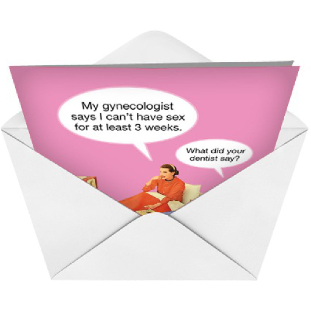 What Did Your Dentist Say Valentines Card envelope