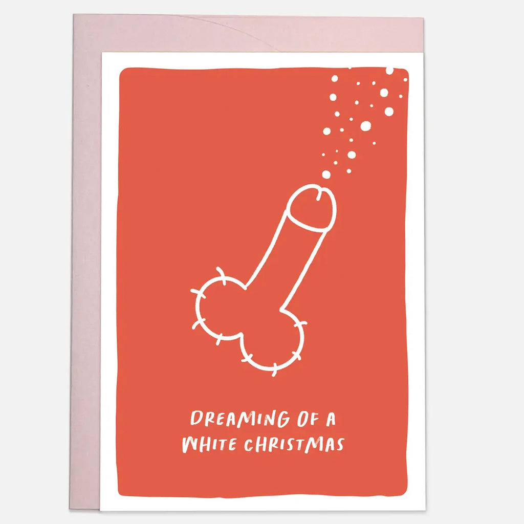 White Christmas Splooge Card.