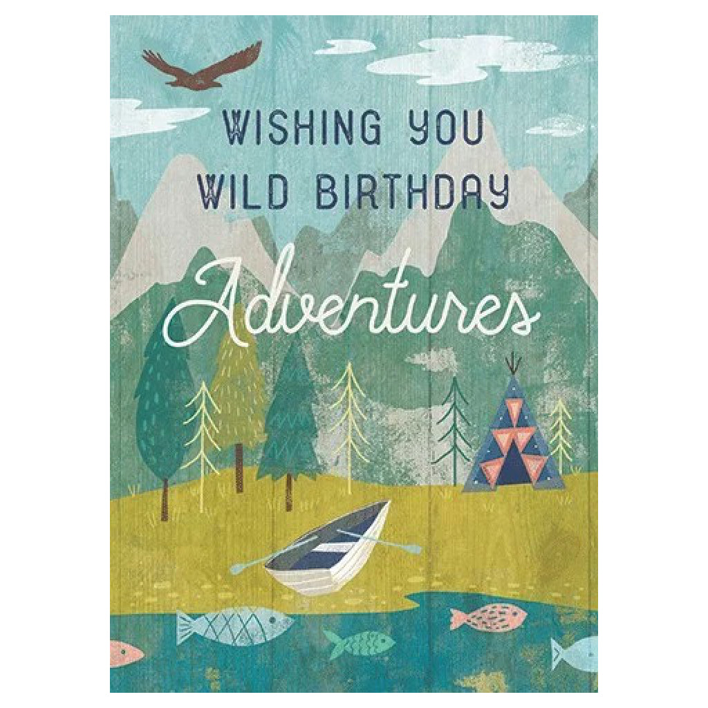 Wild Birthday Adventures Card.