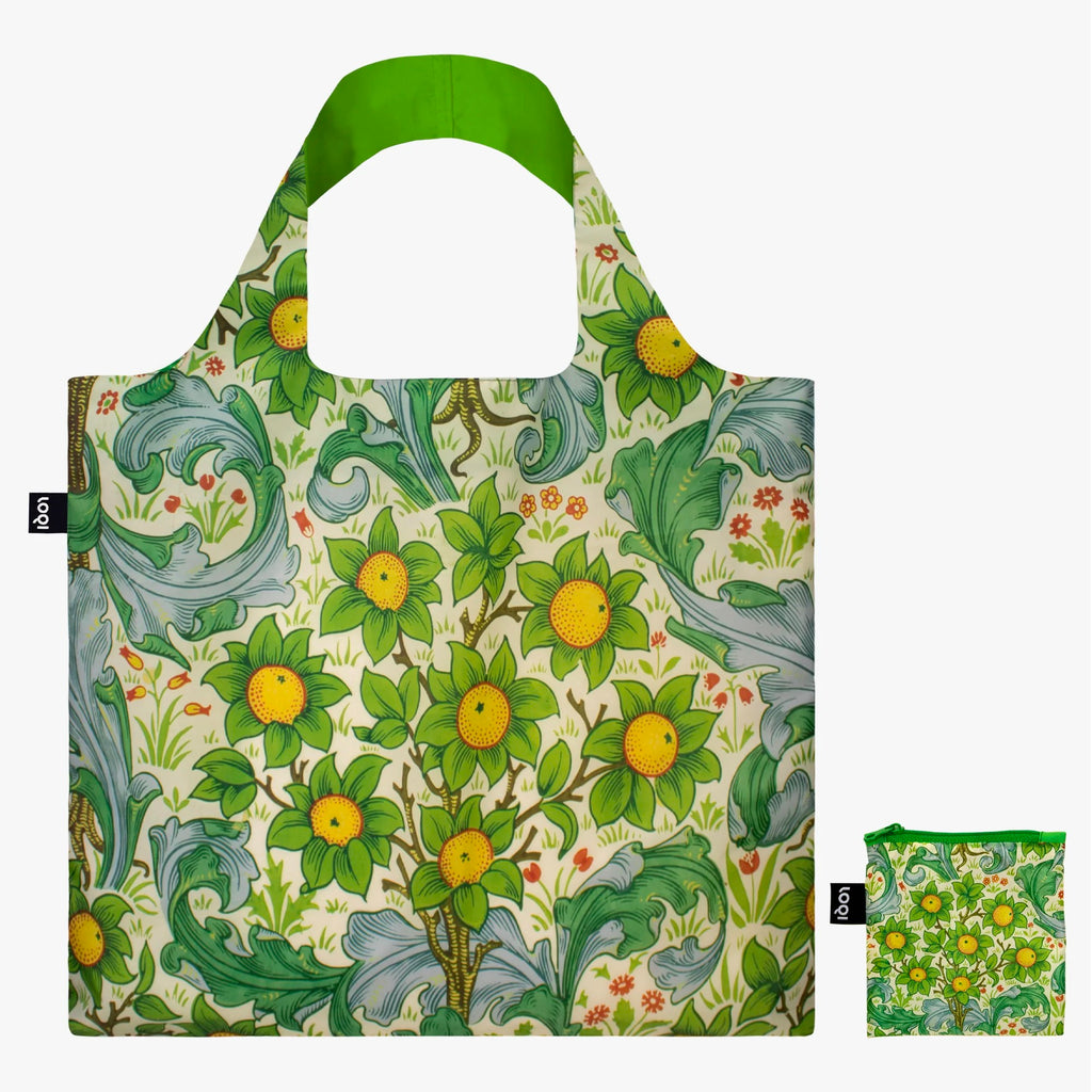 William Morris Orchard Tote Bag with pouch.