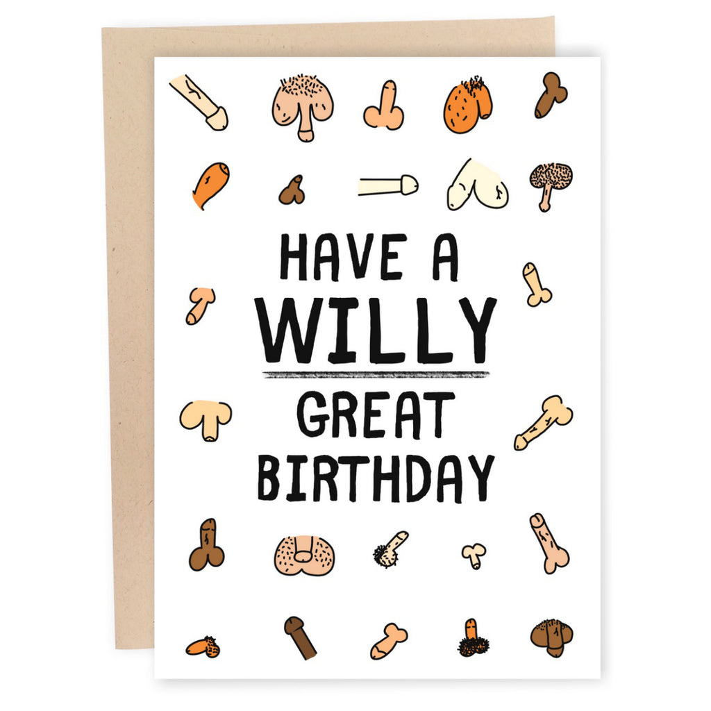 Willy Great Birthday Penises Card