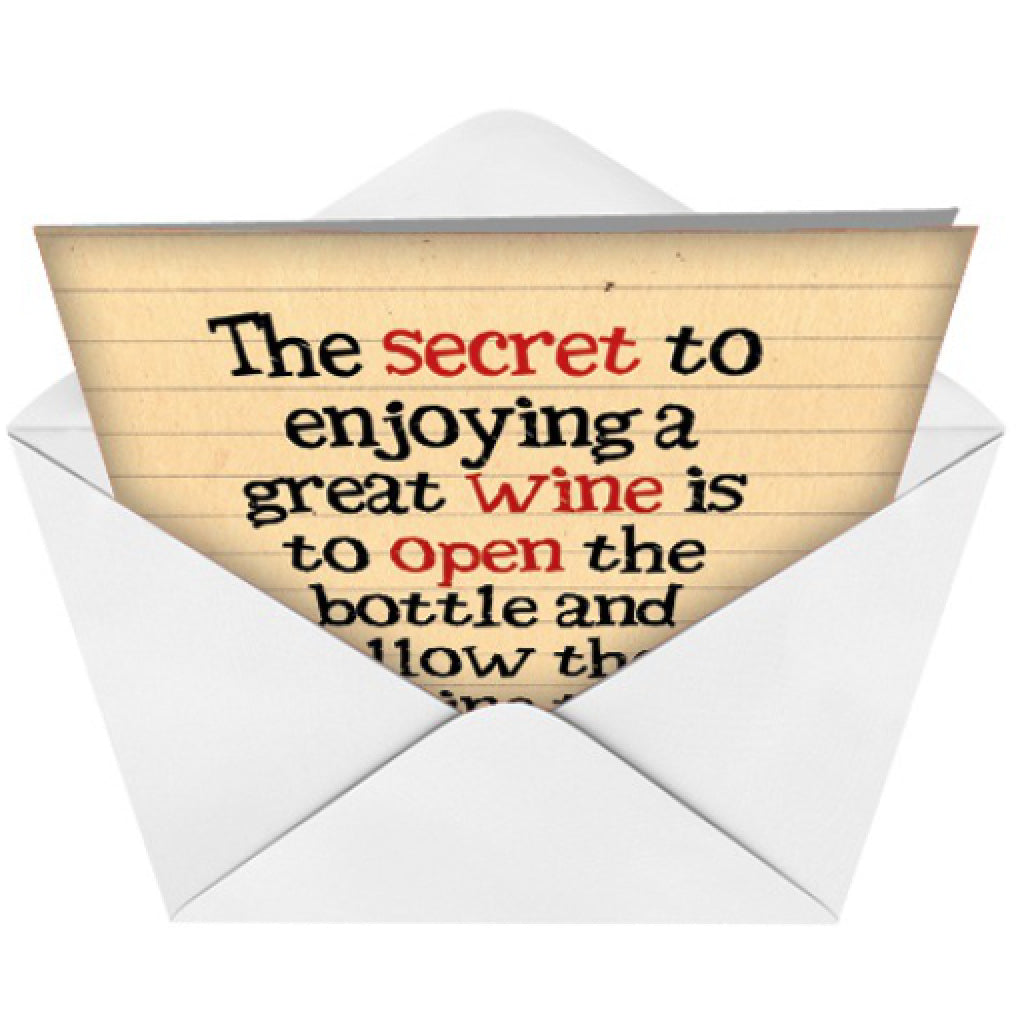 Wine to Breathe Card envelope