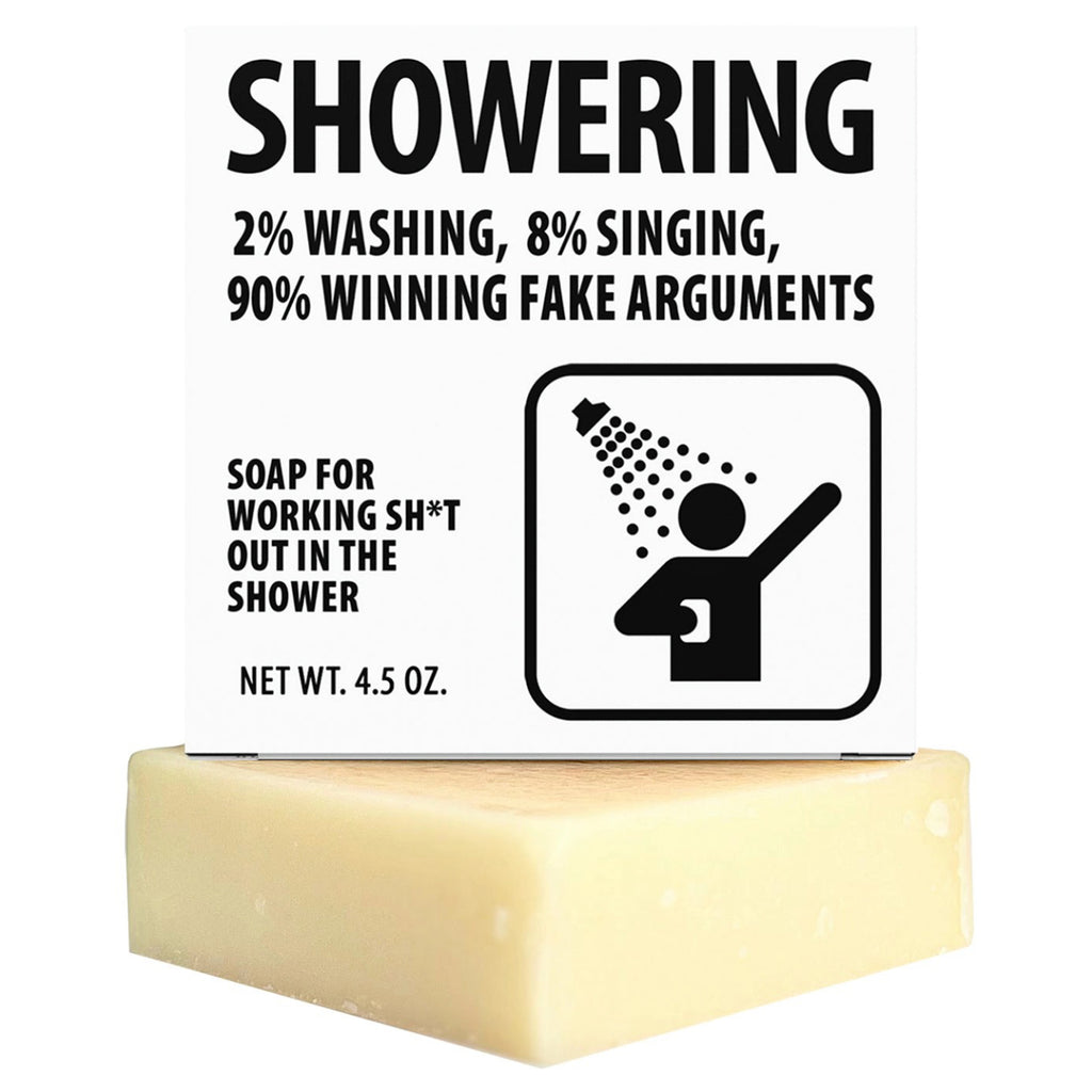 Winning Fake Arguments in the Shower Soap packaging.