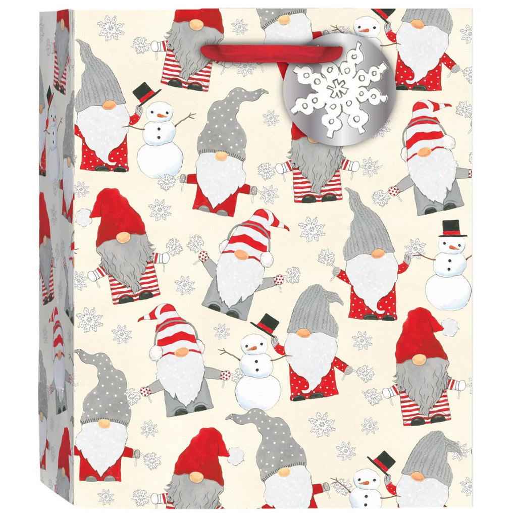 Winter Gnomes Medium Gift Bag.