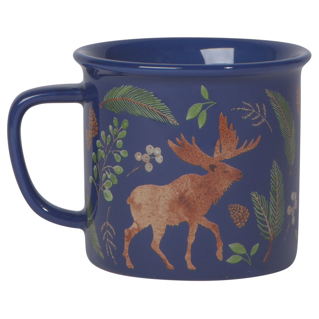 Winter Moose Heritage Mug Back
